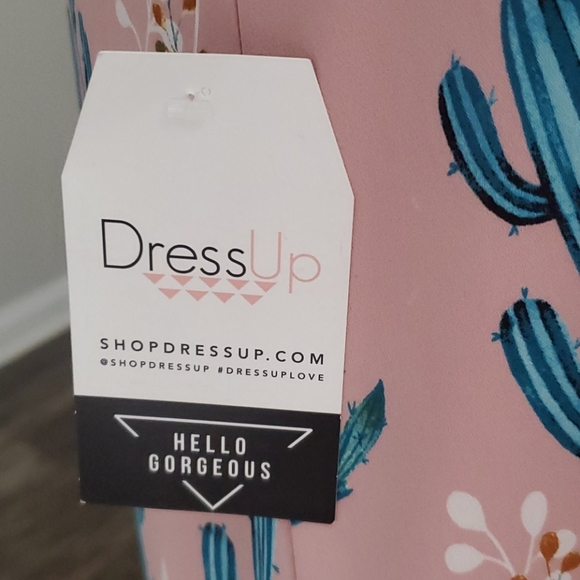 Peach Love California Pink Cactus Swing Dress - Picture 4 of 9